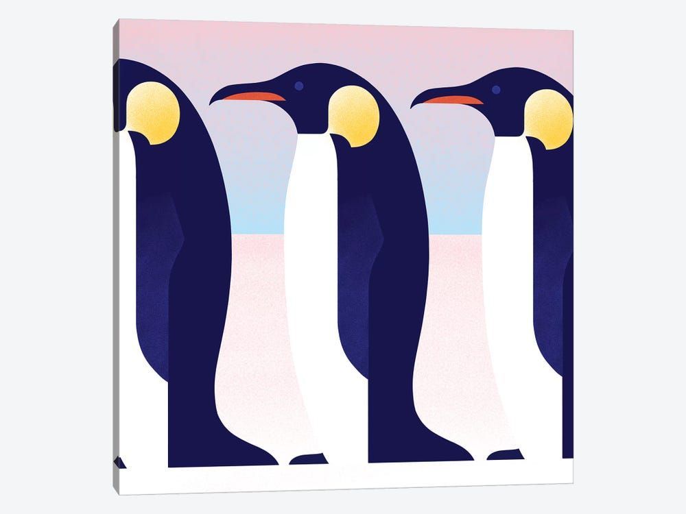 Row Of Penguins Canvas Poster 8″x12″ 12×18″ 18″x26″ 24″x36″ 30″x45″