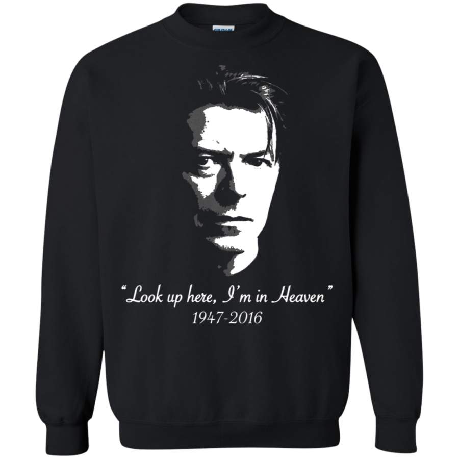 AGR Look Up Here I ‘m In Heaven David Bowie 1947-2016 Sweatshirt