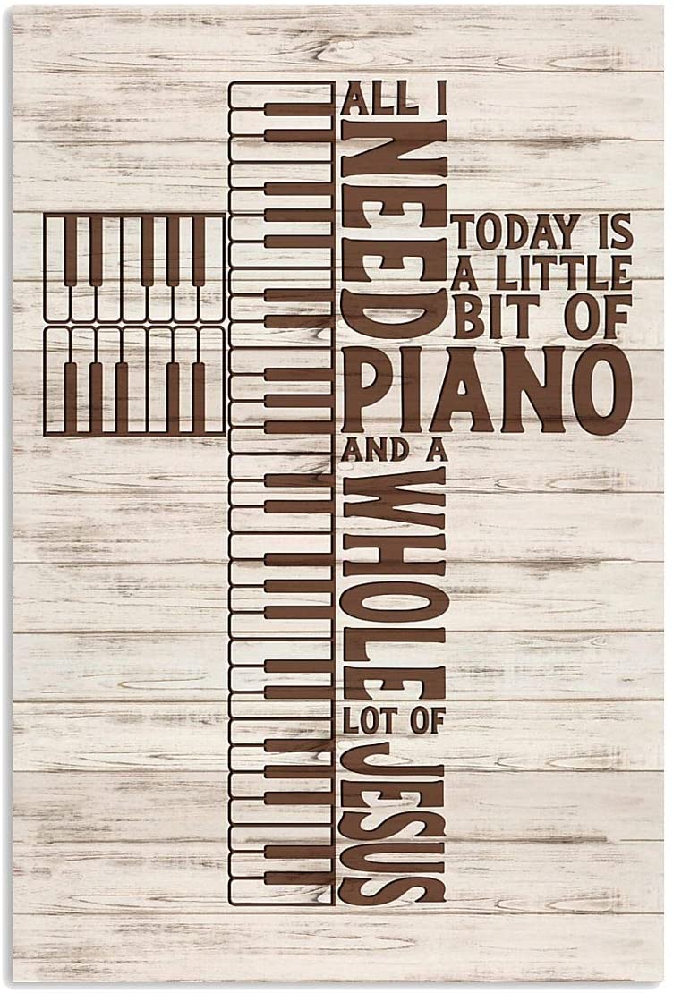 Vintage Piano And Jesus – Whole Lof Of Jesus Poster Art Print      Home Decor Gift For Men Women Family Friend On Birthday Xmas