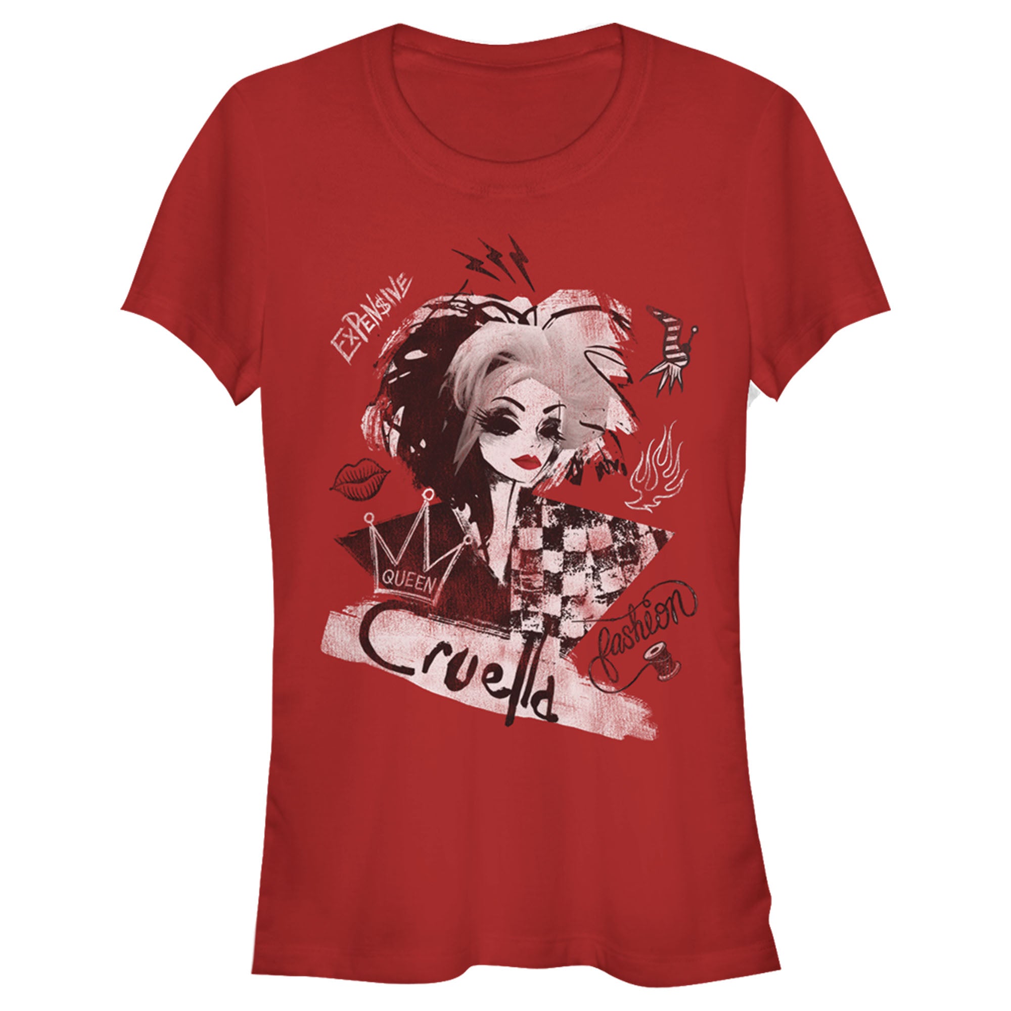 Cruella Junior’S Fashion Sketch  T-Shirt