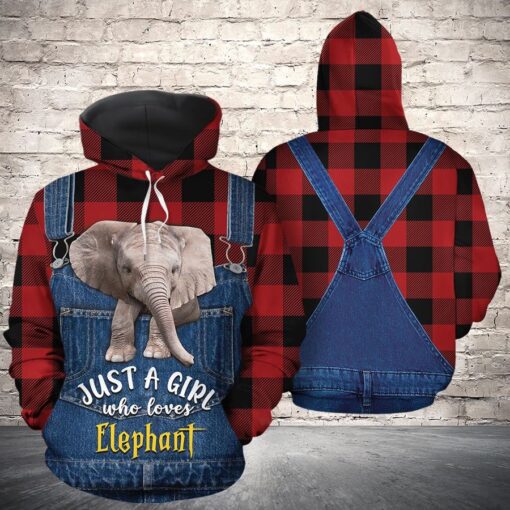 Just A Girl Who Loves Elephant Hoodie Sweatshirt