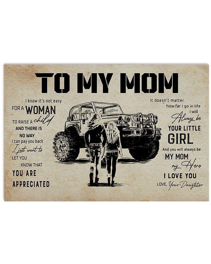 [Personalized Name] Mom Jeep You Are Appreciated – Gift For Mother’S Day, Gift For Home Decor For Family – Matte Canvas