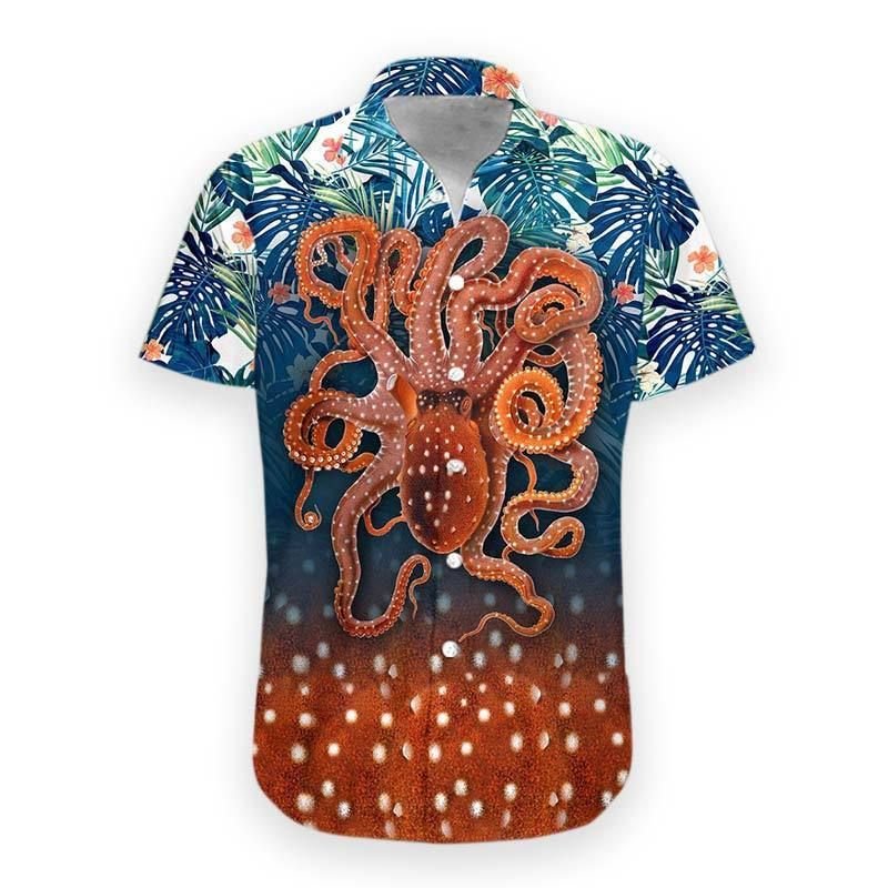 Gearhumans Octopus Hawaiian Shirt Ha29215