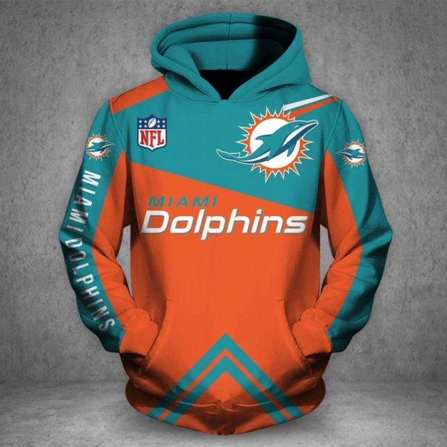 Miami Dolphins Hoodie 3D Style5205 All Over Printed