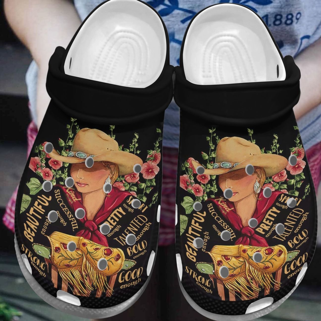 Cowgirl Personalized Clog, Custom Name, Text, Color, Number Fashion Style For Women, Men, Kid, Print 3D Cowgirl I Am