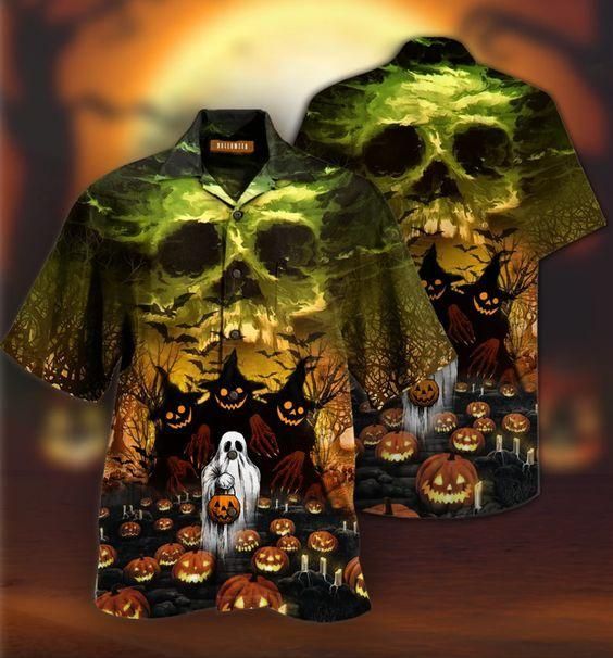 Discover Cool Hawaii Aloha Shirts Halloween Ghost Just Want To Have Fun Ha29581