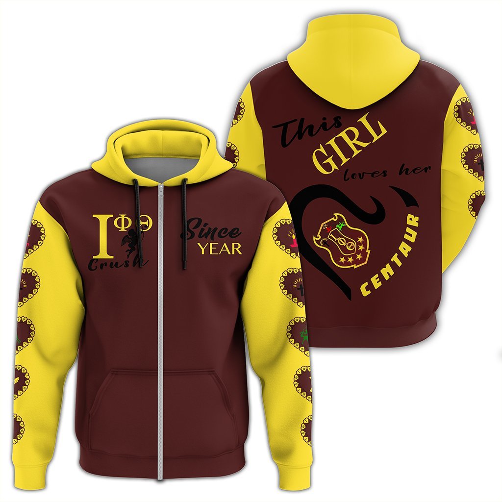 (Custom) Masonstars  Hoodie – Iota Phi Theta Valentine Crush Zip Hoodie J0