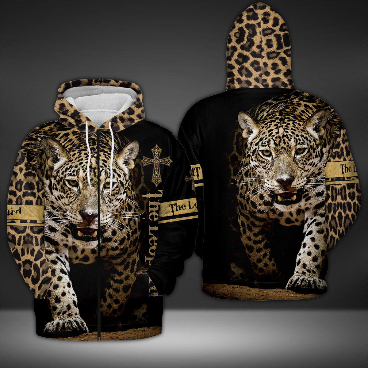 The Leopard Black Hoodie 3D All Over Print #271221L