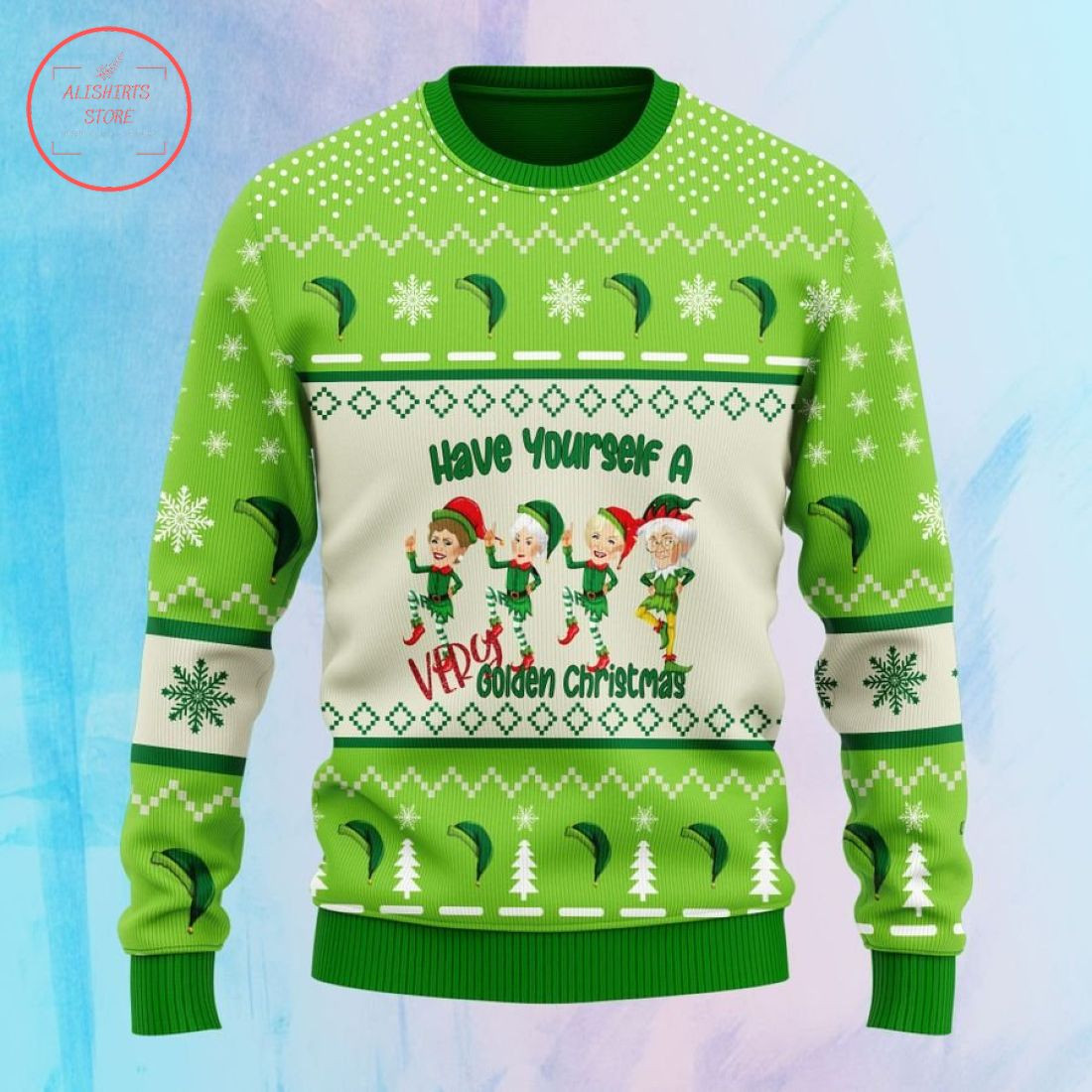 Have Yourself A Very Golden Ugly Christmas Sweater