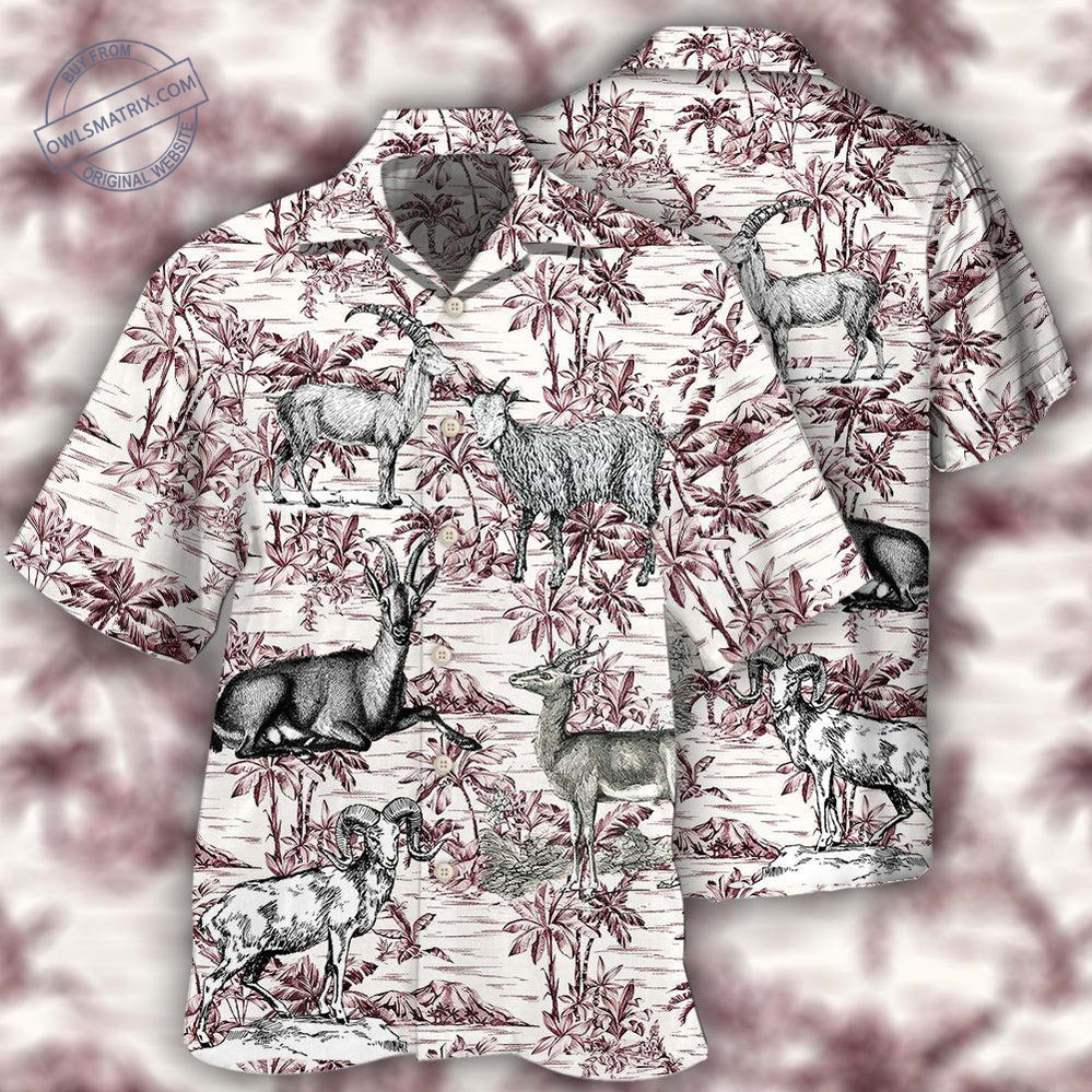 Goat Tropical Style Hawaii Shirt Ha11609