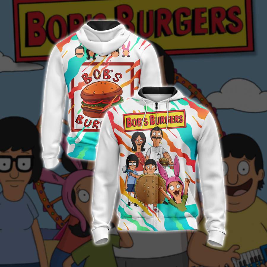 Bob’s Burgers New Unisex Zip Up Hoodie