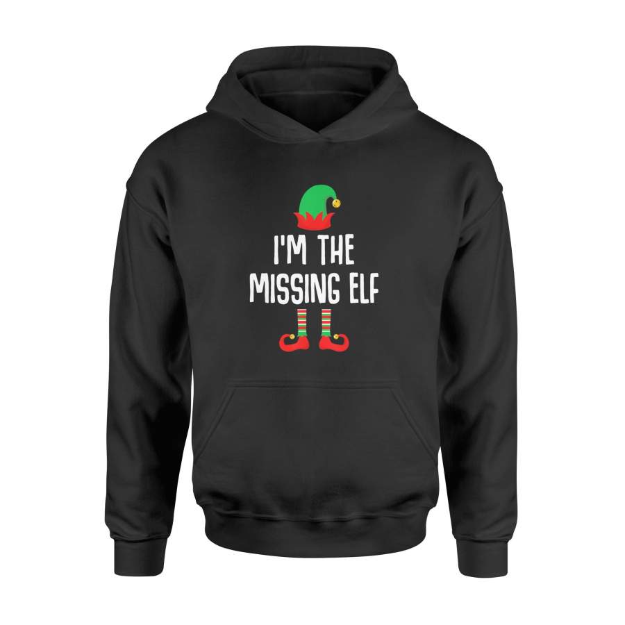 I’m The Missing Elf Matching Family Group Christmas T-Shirt – Standard Hoodie