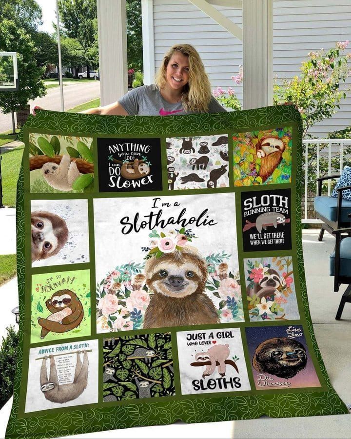 Sloth  Slow Animal  Quilt Blanket