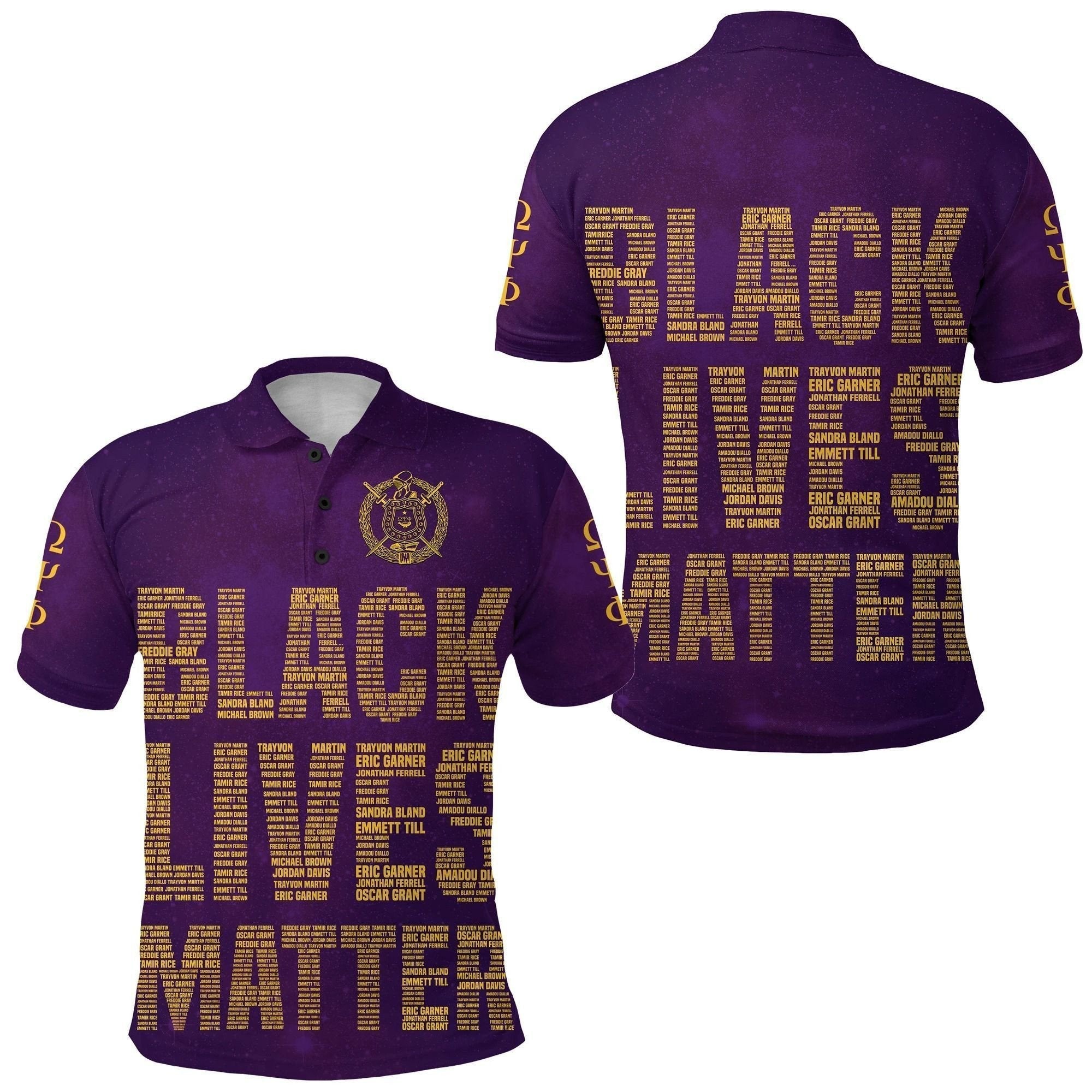 Fraternity Polo – Omega Psi Phi Fraternity Black Lives Matter Polo Shirt