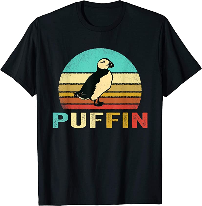 Vintage Puffin Shirt Sunset