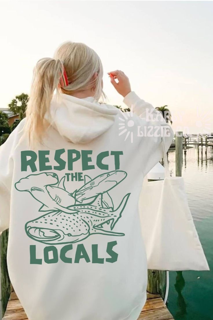 Respect The Locals Whale Shark Sweatshirt Hoodie  For Men  For Women