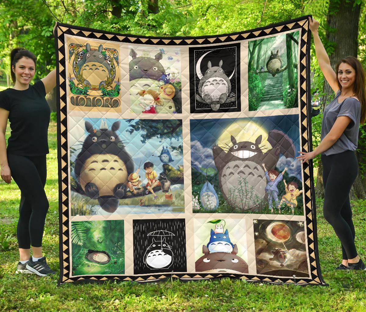 Totoro Quilt Blanket For Anime My Neighbor Totoro Fan HH19