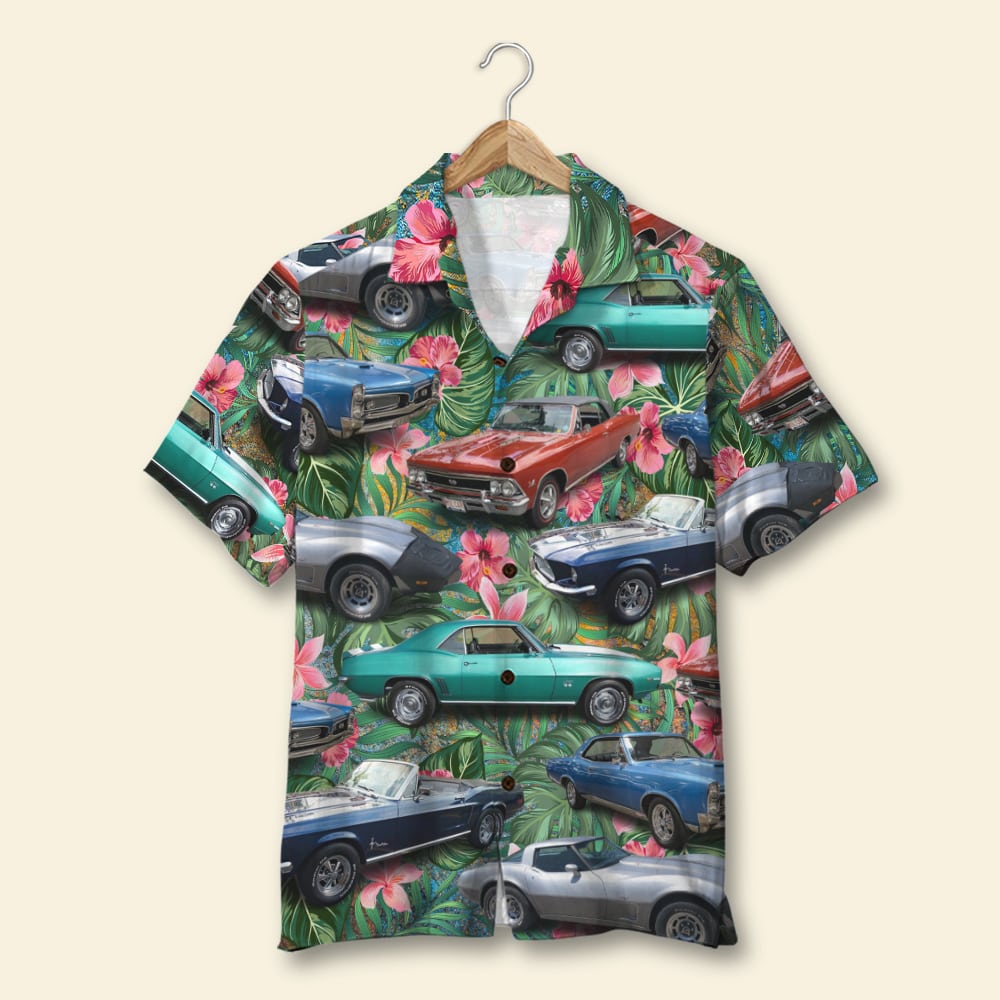 Custom Classic Car Photo Hawaii Floral Summer Gift Ha105602