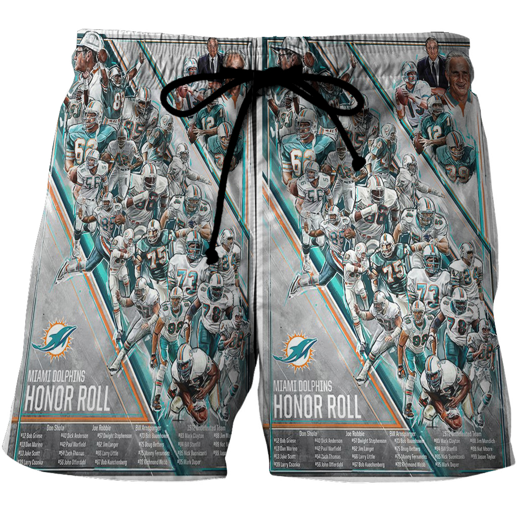 Miami Dolphins Players9 3D All Over Print Summer Beach Hawaiian Short