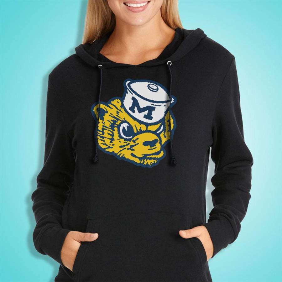 Michigan Wolverine Mascot Logo Women’S Hoodie