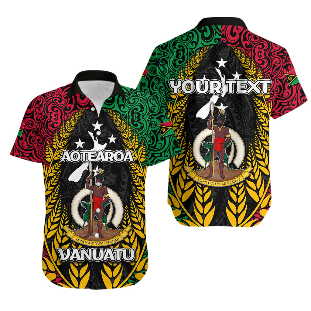 (Custom Personalised) Vanuatu Hawaiian Shirt Mix Maori Aotearoa Lt6