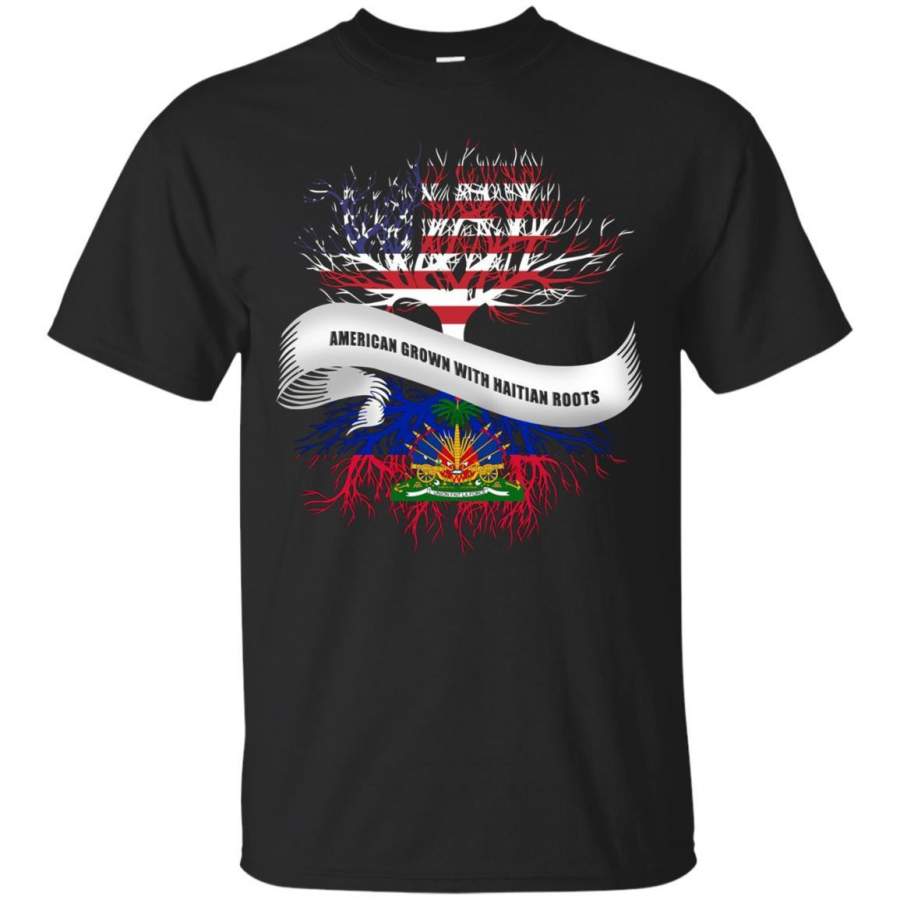 American Grown With Haitian Roots T-Shirt Haiti Tee