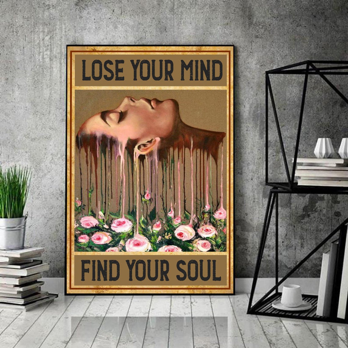 Lose Your Mind Find Your Soul Poster, Yoga Canvas And Poster, Canvas Prints, My Poster Wall, Canvas Wall Art, Wall Decor Visual Art, Halloween Gift, Happy Halloween