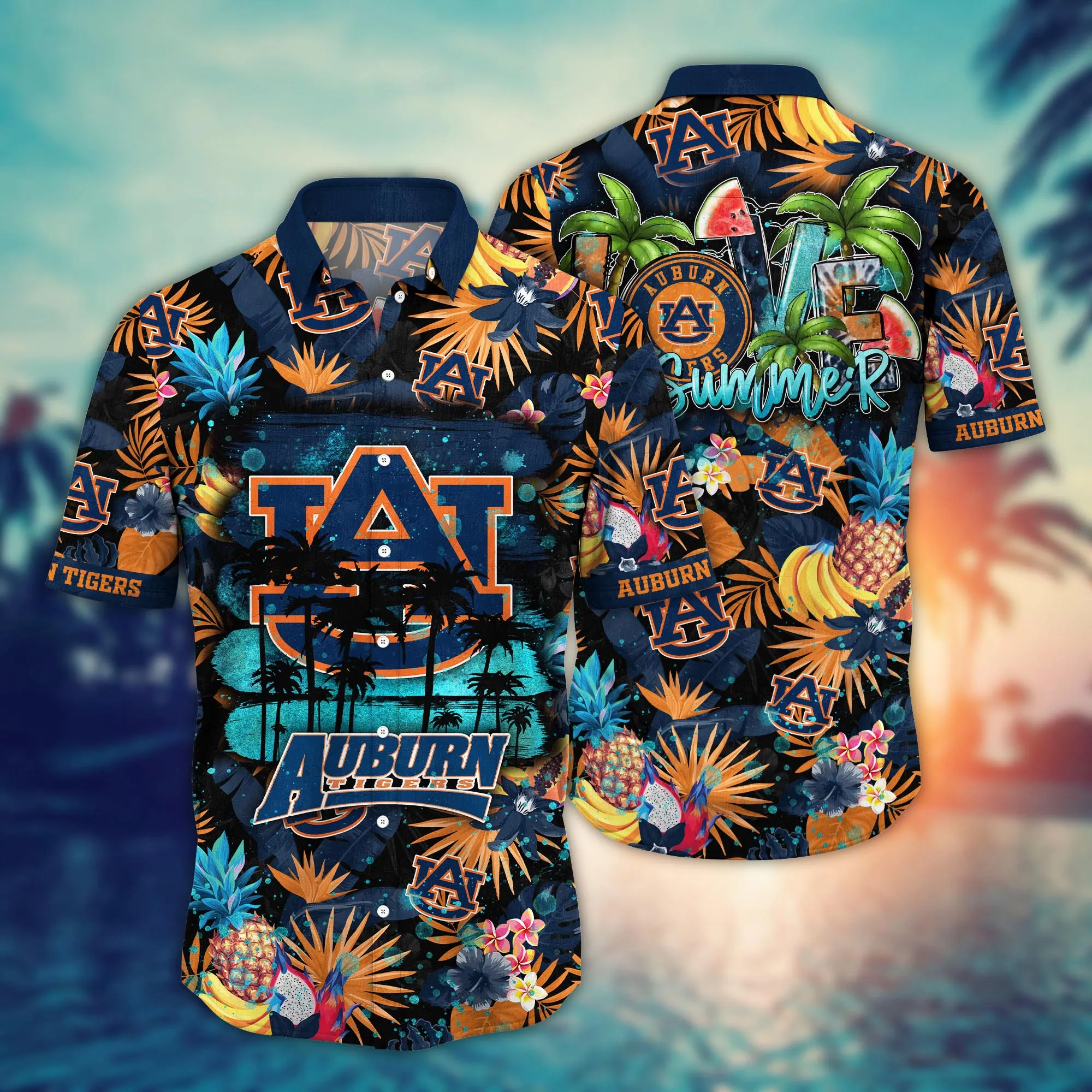 Auburn Tigers NCAA Hawaiian Shirt Heatwave Aloha Shirt