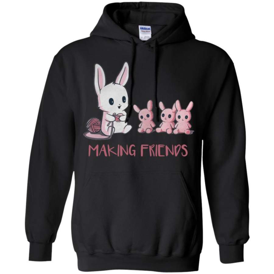 Baby rabbit making friends Hoodie – Moano Store