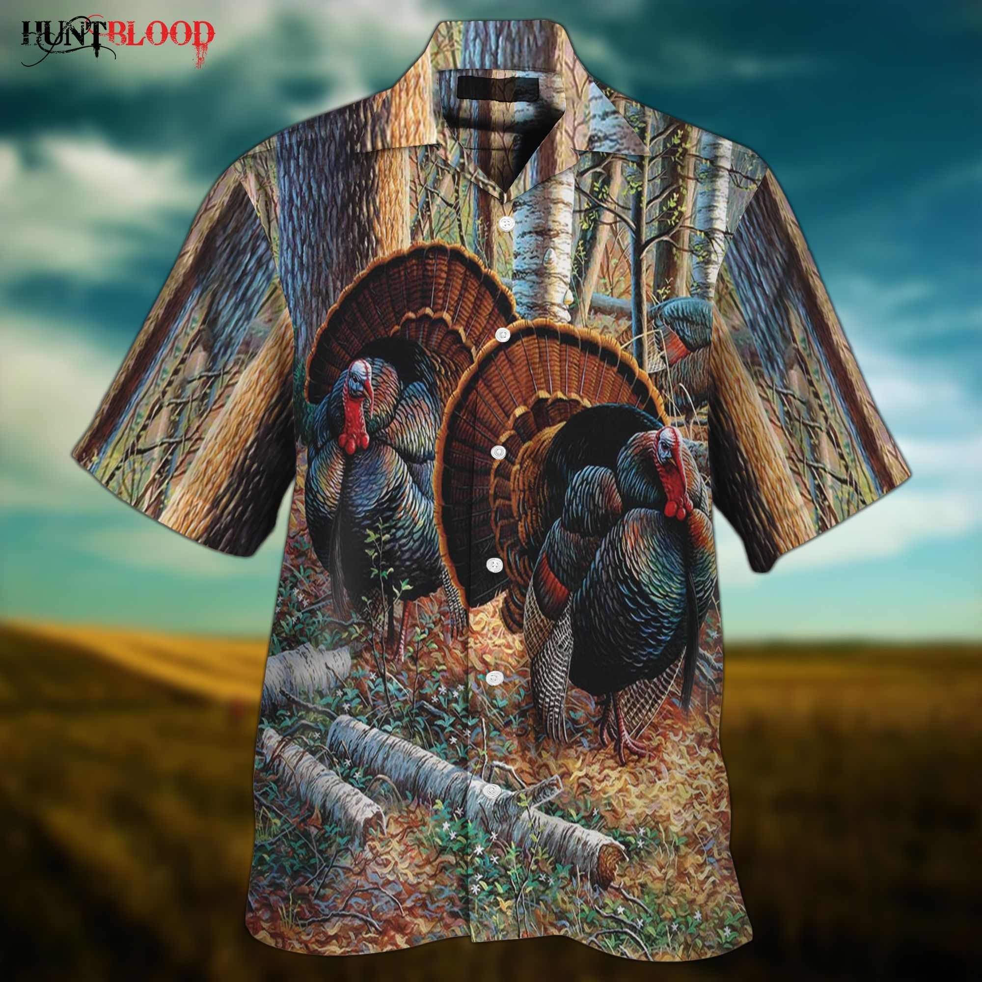 Wild Turkey Couple Lht Ntnw Hawaii Shirt Abamq Aumm Ha107770