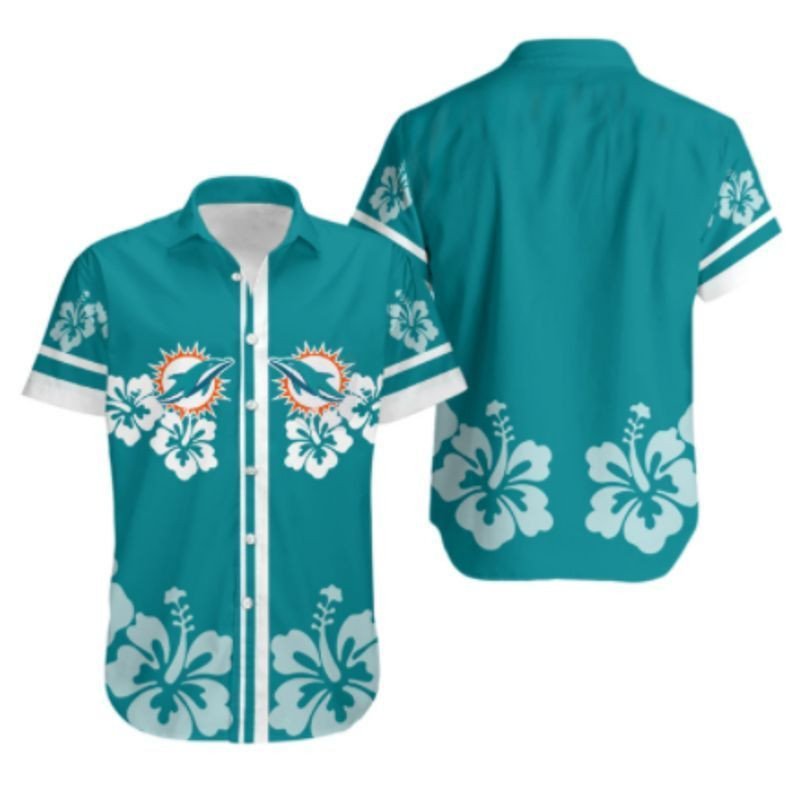 Miami Dolphins Hibiscus Flower Hawaii Shirt And Shorts Summer Collection 2 H97