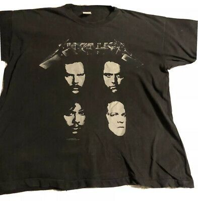 Vintage Metallica Black Album 1991 European Tour T Shirt 5327