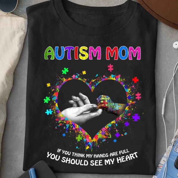 See My Heart Autism Mom T-Shirt For Women Autism Awareness Shirts Gifts For Mom Ht