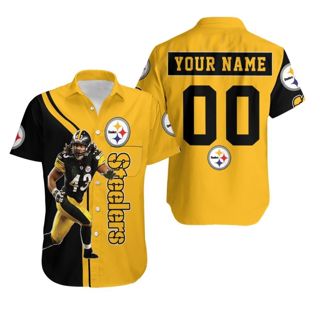 43 Troy Polamalu Pittsburgh Steelers Player Personalized 2020 Nfl Season Hawaiian Shirt