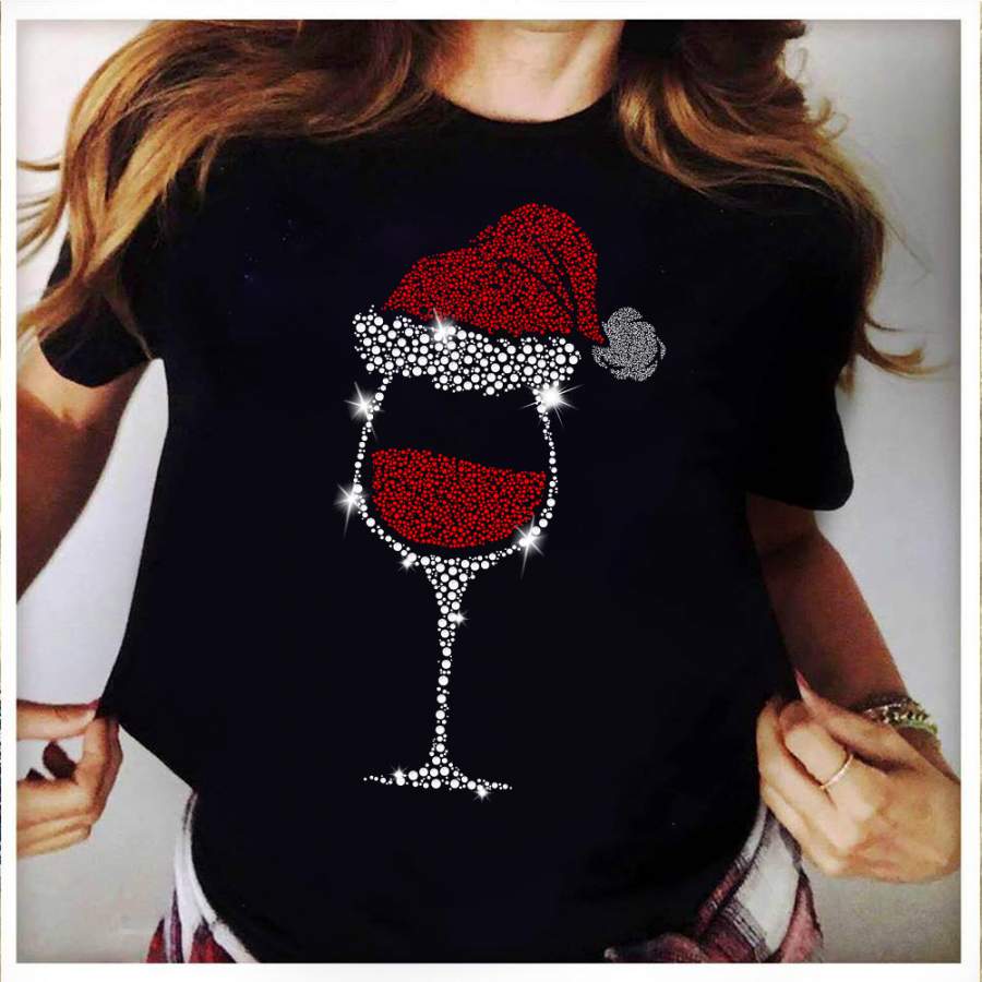 Red Christmas Wine shirt, Christmas Sparkles Wine Cute Shirt, Christmas gift for her, christmas gift ideas 2019, best friend gift, gift for mom, gift for him, couple shirt, plus size shirt, unisex shirt, christmas shirt, holiday shirt