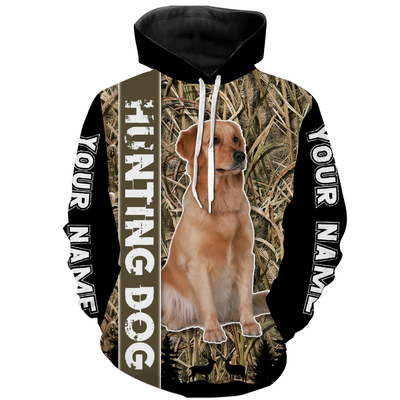 Hunting Dog Shirt All Over Printed T-Shirt Long Sleeve Hoodie| Custom Labrador Retriever Lover Gift| Jtsd225