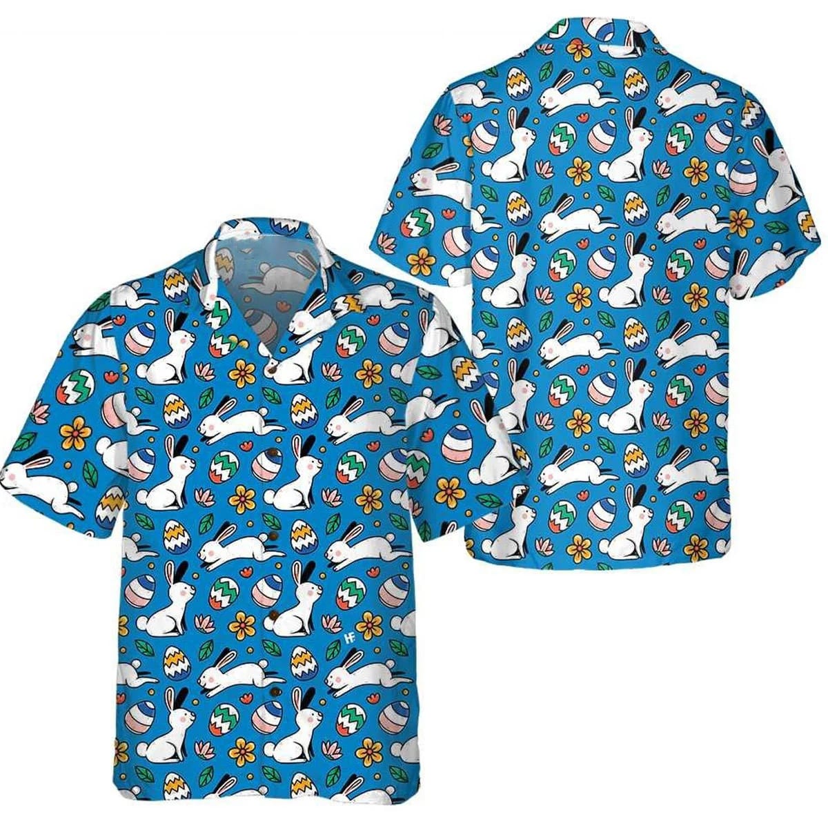 Bunny Egg Easter Hawaiian Shirt – Easter Hawaiian Shirts For Men & Women