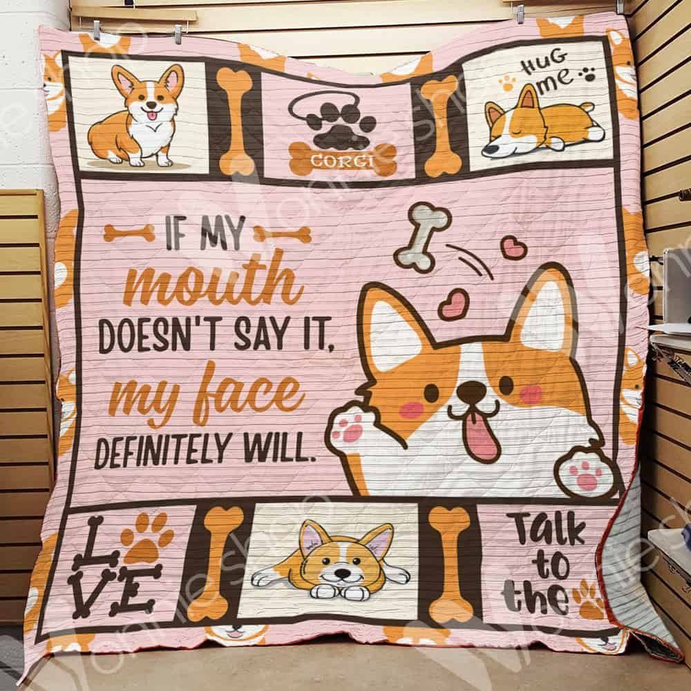 Corgi Dog HUR30253 3D Customized Quilt CAMLI2407