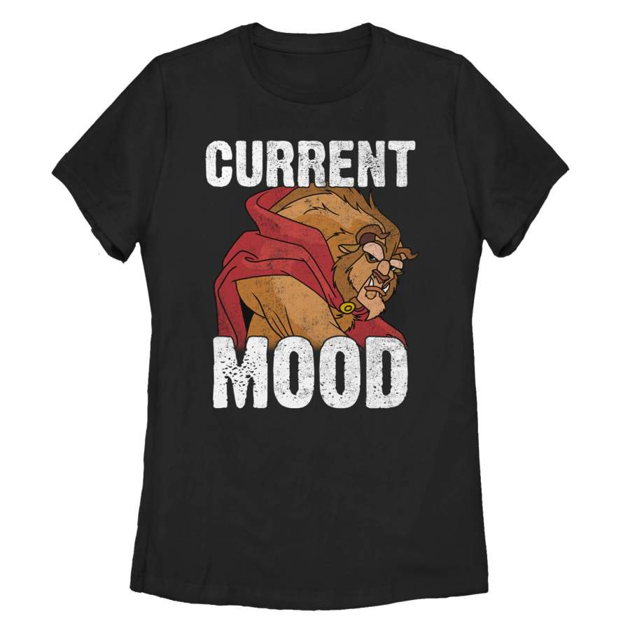 Beauty and the Beast Women’s Current Mood  T Shirt