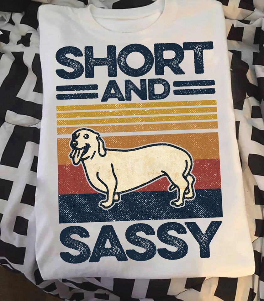 Dachshund Short And Sassy Standard Men T-shirt