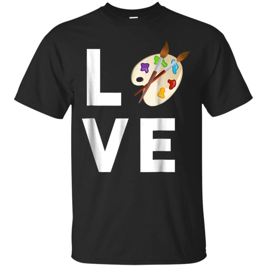 AGR Art Love T-Shirt Painting Gifts for Art Students  Painters