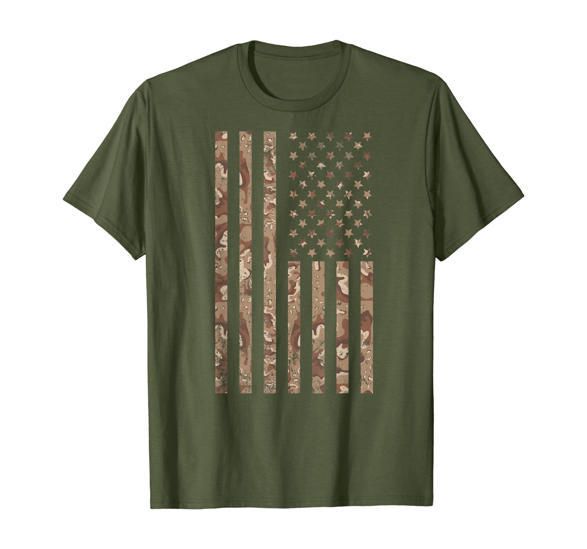 Desert Camo American Flag T-shirt, 4th of July Shirt