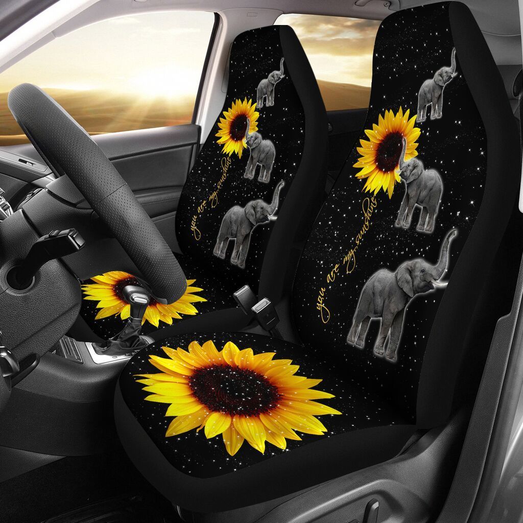 11CNVELP – Elephant – You Are My Sunshine Car Seat Covers