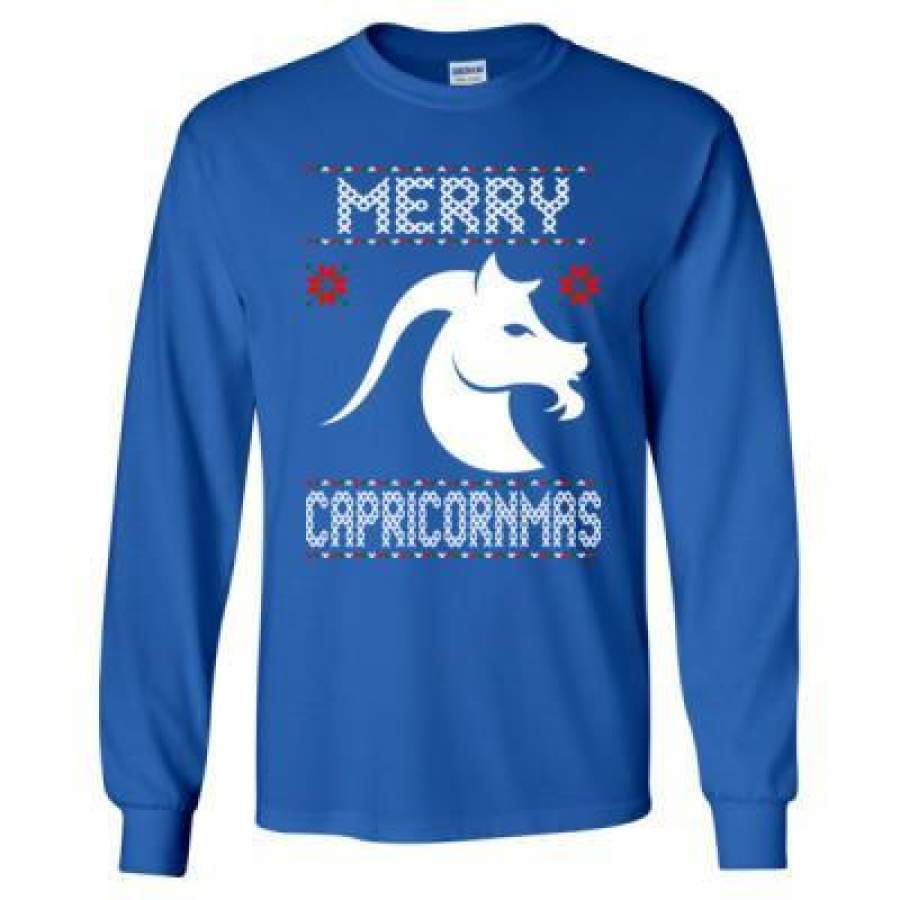 AGR Merry Capricornmas Ugly Christmas Sweater – Long Sleeve T-Shirt