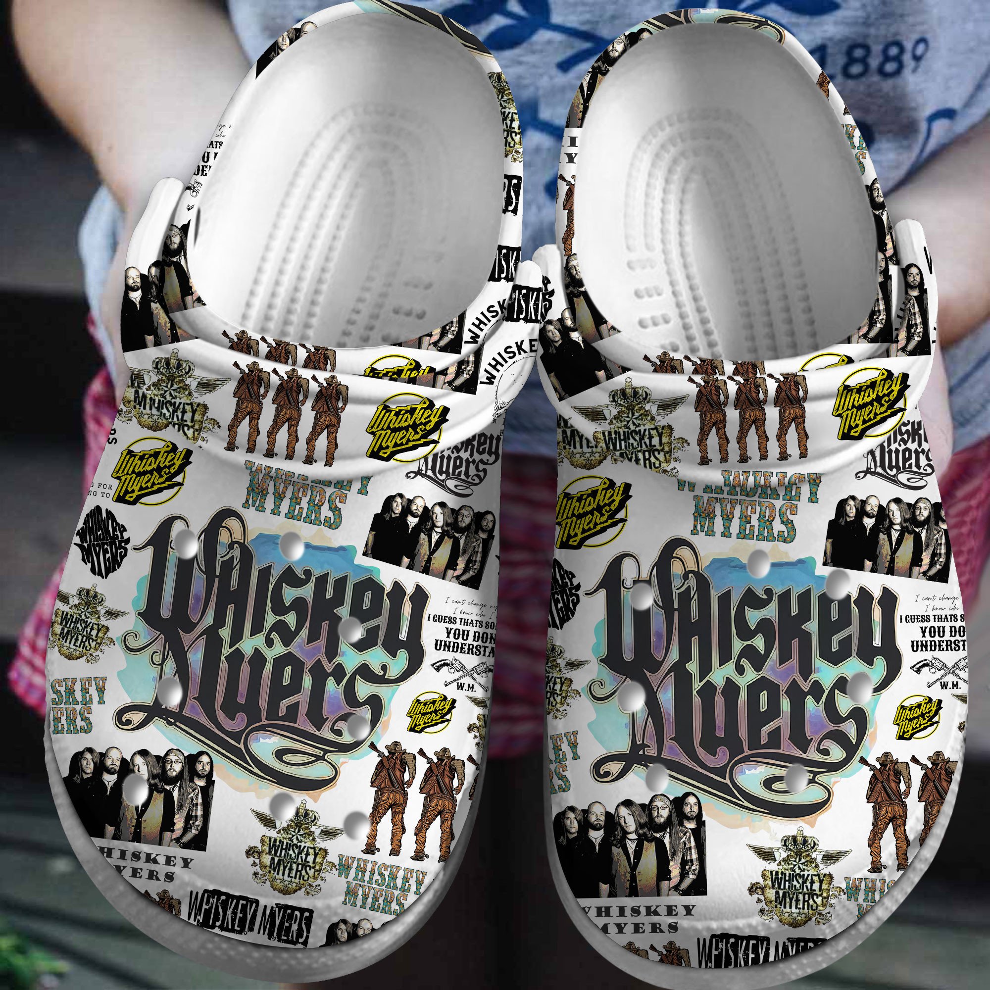 Whiskey Myers Music Crocs Crocband Clogs Shoes Comfortable For Men Women and Kids