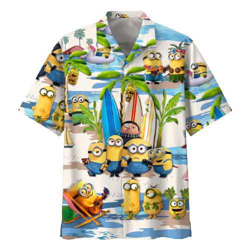 Minions Hawaii Shirt And Small Gru Tropical Aloha Ha51717