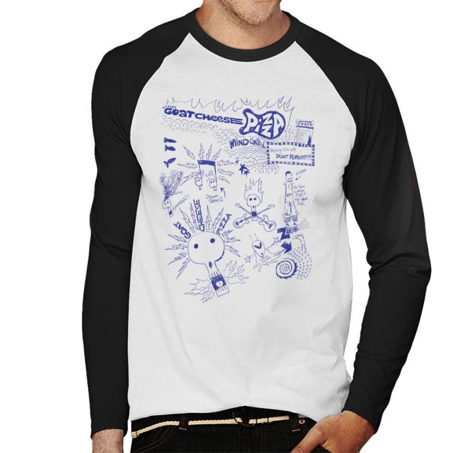 Zits Biro Doodle Collection Men’s Baseball Long Sleeved T-Shirt