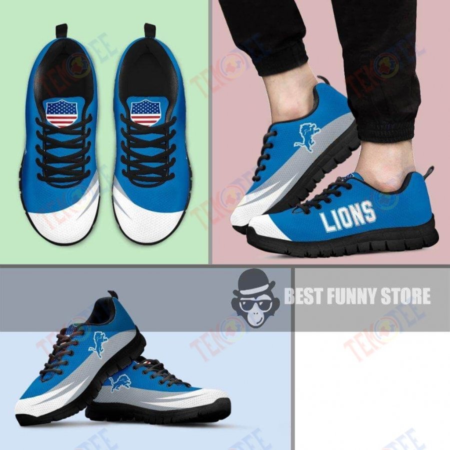 Mens Womens Detroit Lions Sneakers Awesome T Logo Sneaker Running Shoes For Men Women TDT169