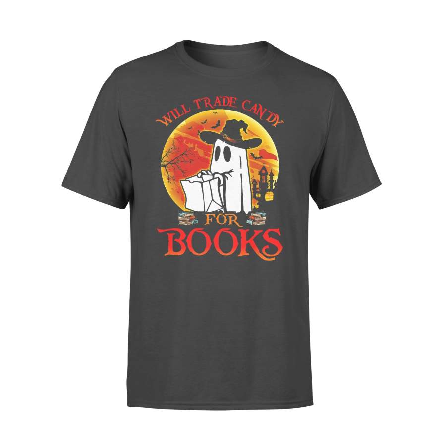 Boo Halloween Will Trade Candy For Books T-shirt