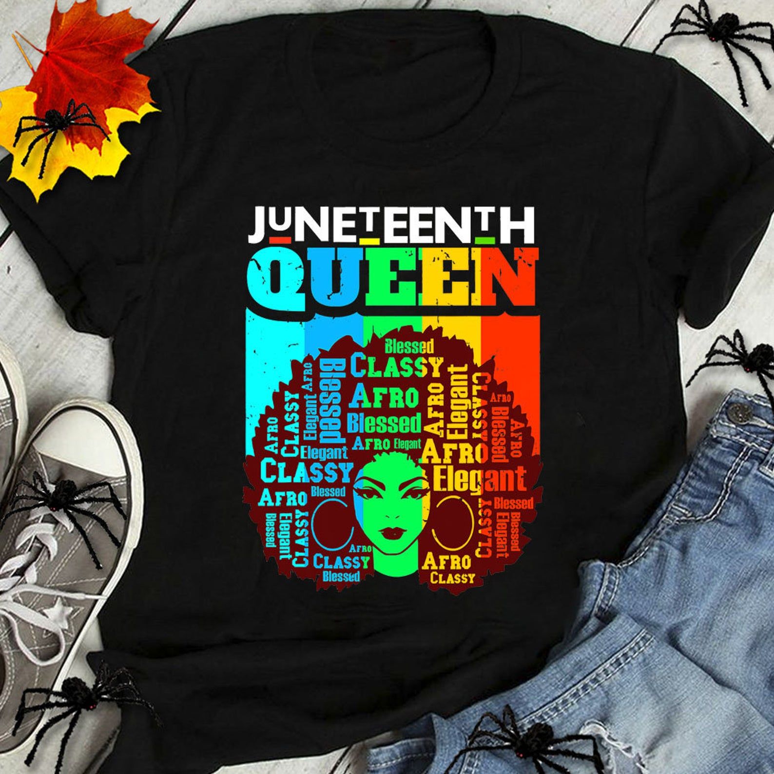 Shirt Gift Party Shirt Party Queen Afro Melanin Black Girl Magic Tshirt